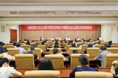 自治區黨委區直機關工委召開學習貫徹習近平新時代中國特色社會主義思想主題教育總結會議